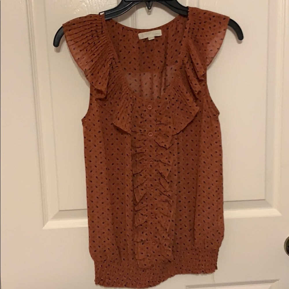 Orange blouse for work